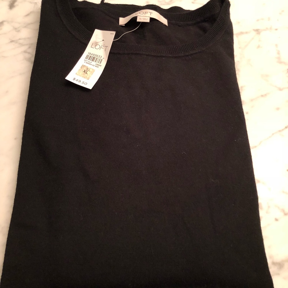 LOFT hi-low hem sweater.